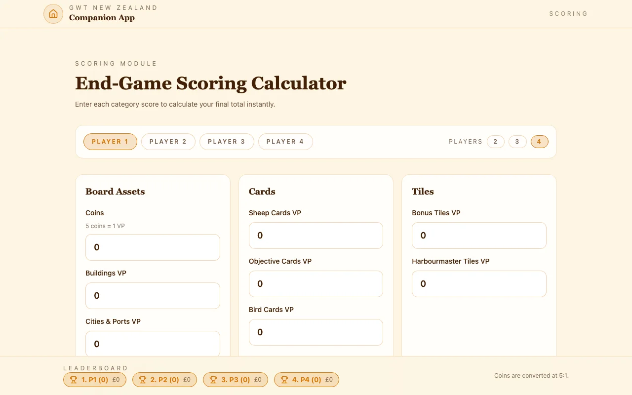 GWT: New Zealand Companion — app screenshot